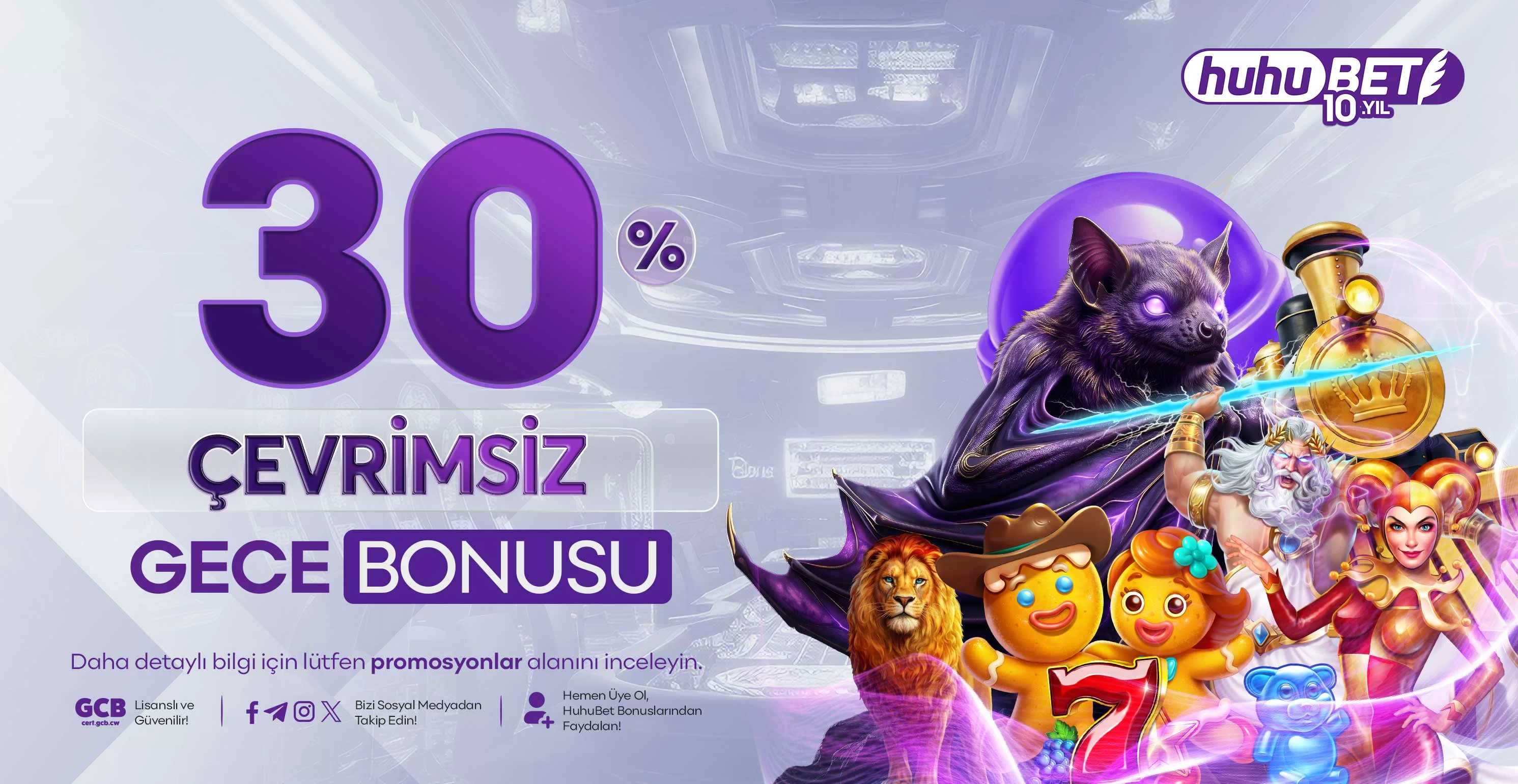 Huhubet çevrimsiz slot gece bonusu